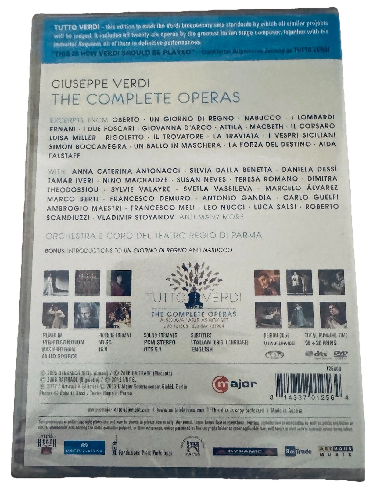 NEW SEALED TUTTO VERDI THE COMPLETE OPERAS TEATRO REGIO DI PARMA