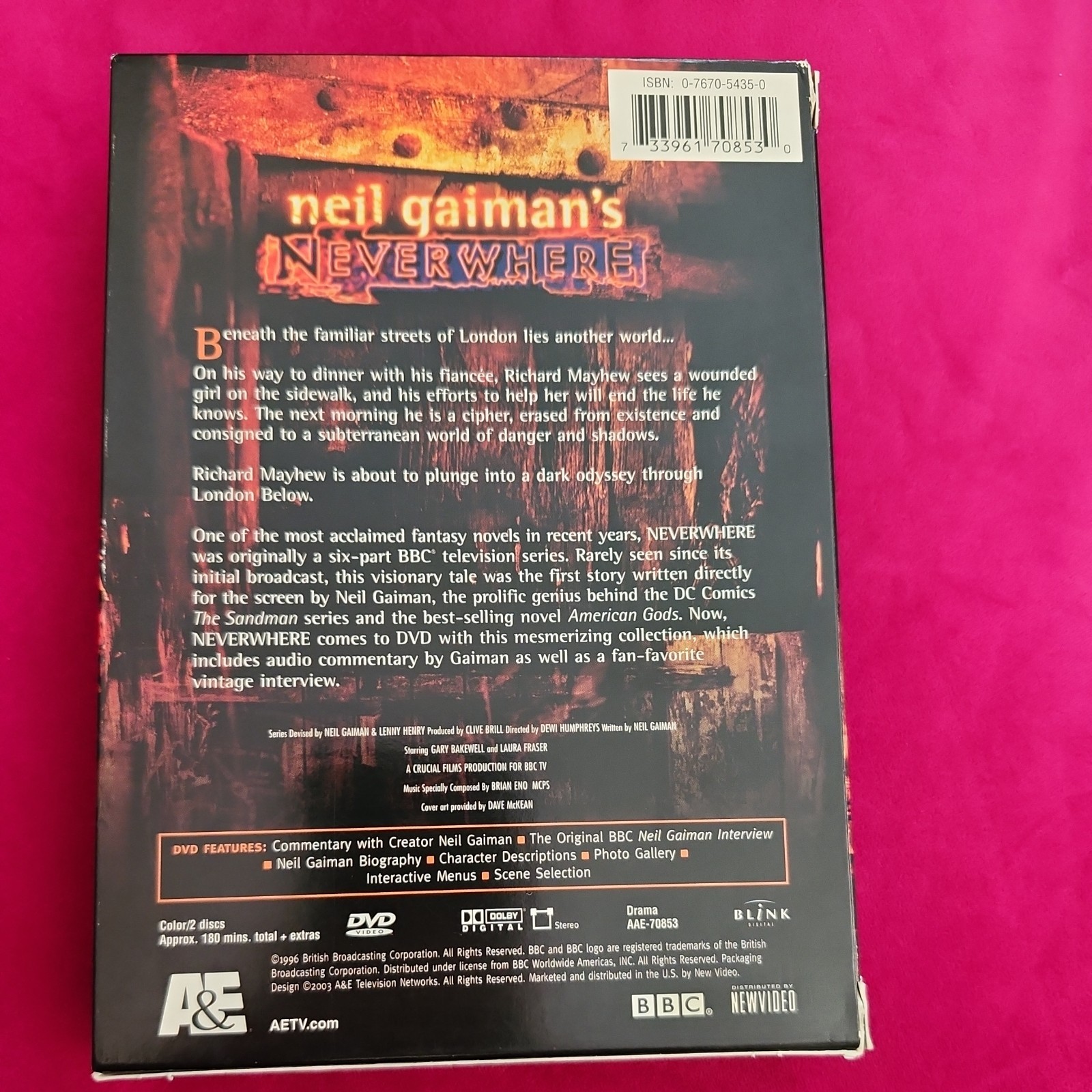 Neverwhere (DVD, 2003, 2-Disc Set)