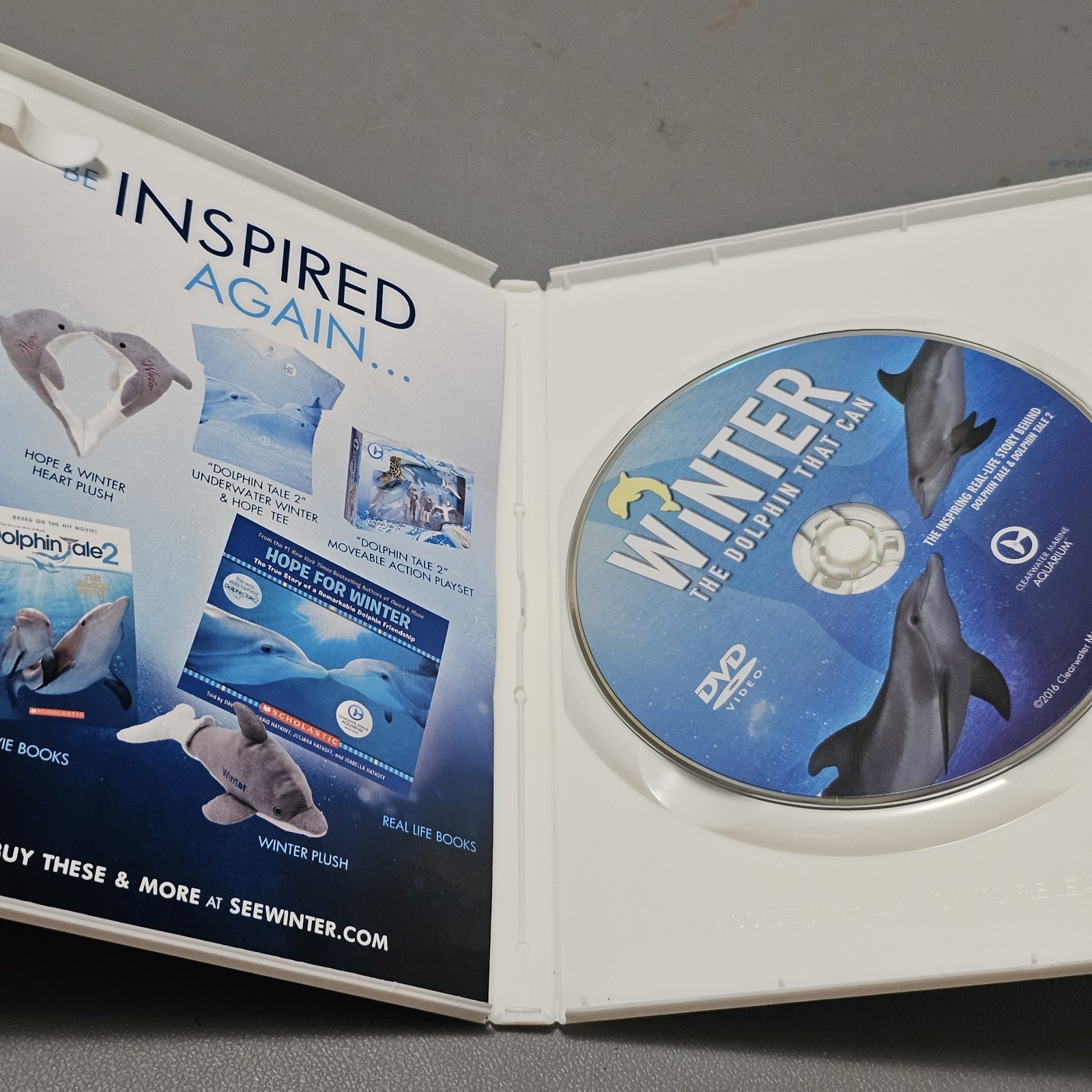 Winter: The Dolphin That Can DVD Documentary NR Bonus Videos 2016 95 Min