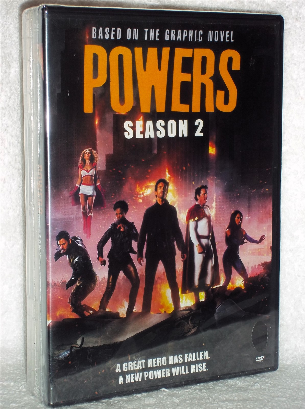 Powers Season 1 & 2 (DVD, 2017, 6-Disc) superhero Sharlto Copley Michelle Forbes