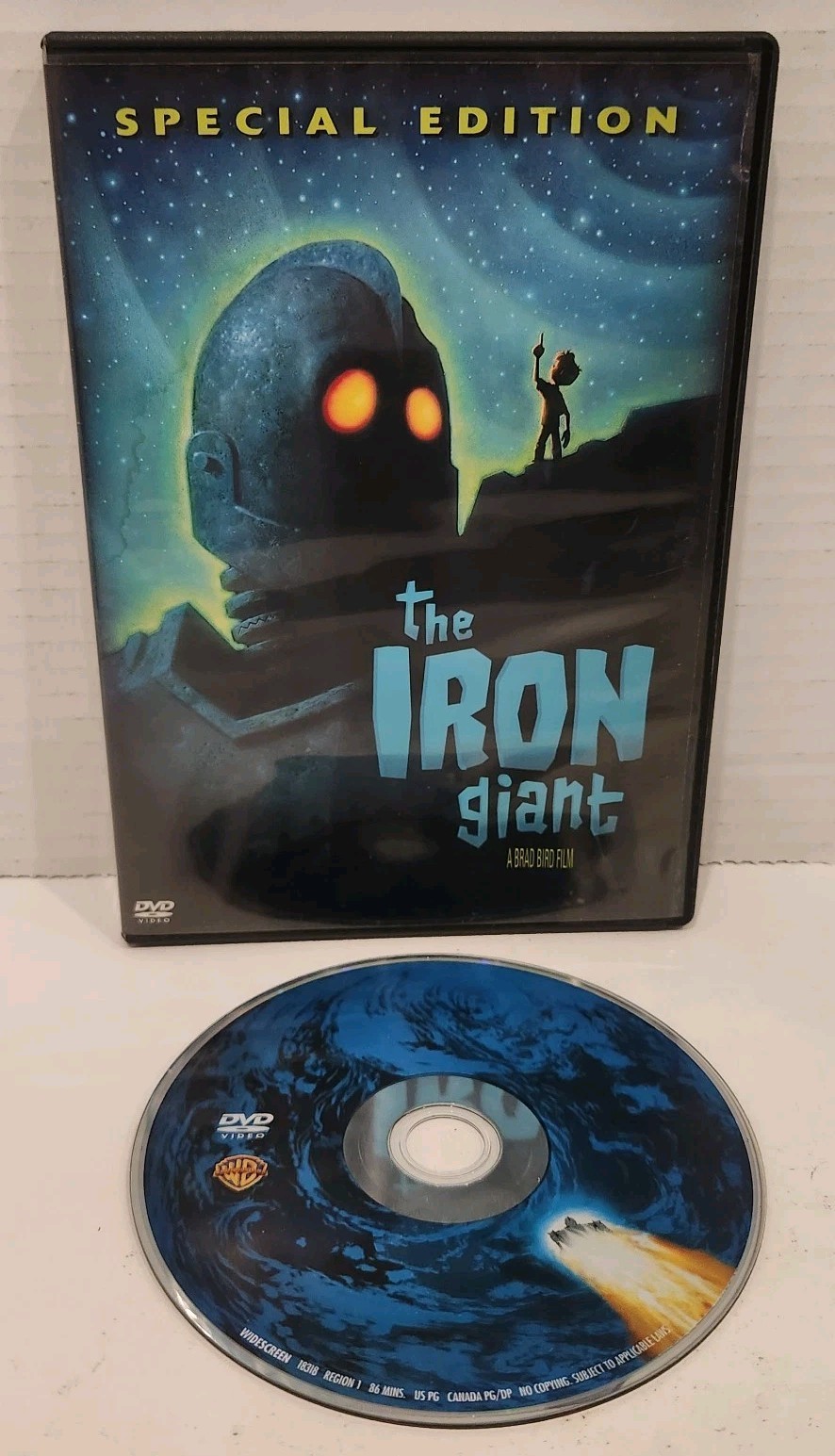 The Iron Giant Special Edition DVD Animated Sci-Fi Movie Brad Bird Family Film