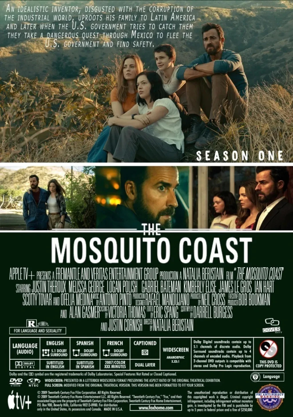 The Mosquito Coast TV Series Season 1-2 2022 DVD Full HD Eng All Region FreeShip