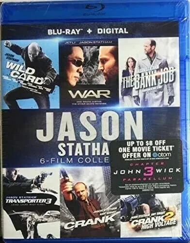 Jason Statham: 6-Film Collection (Blu-ray) Bank Job, Crank, War, NEW Sealed