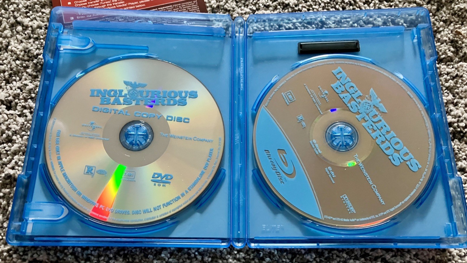 Inglourious Basterds (Blu-ray, 2009) Includes DVD Copy Tarantino Classic
