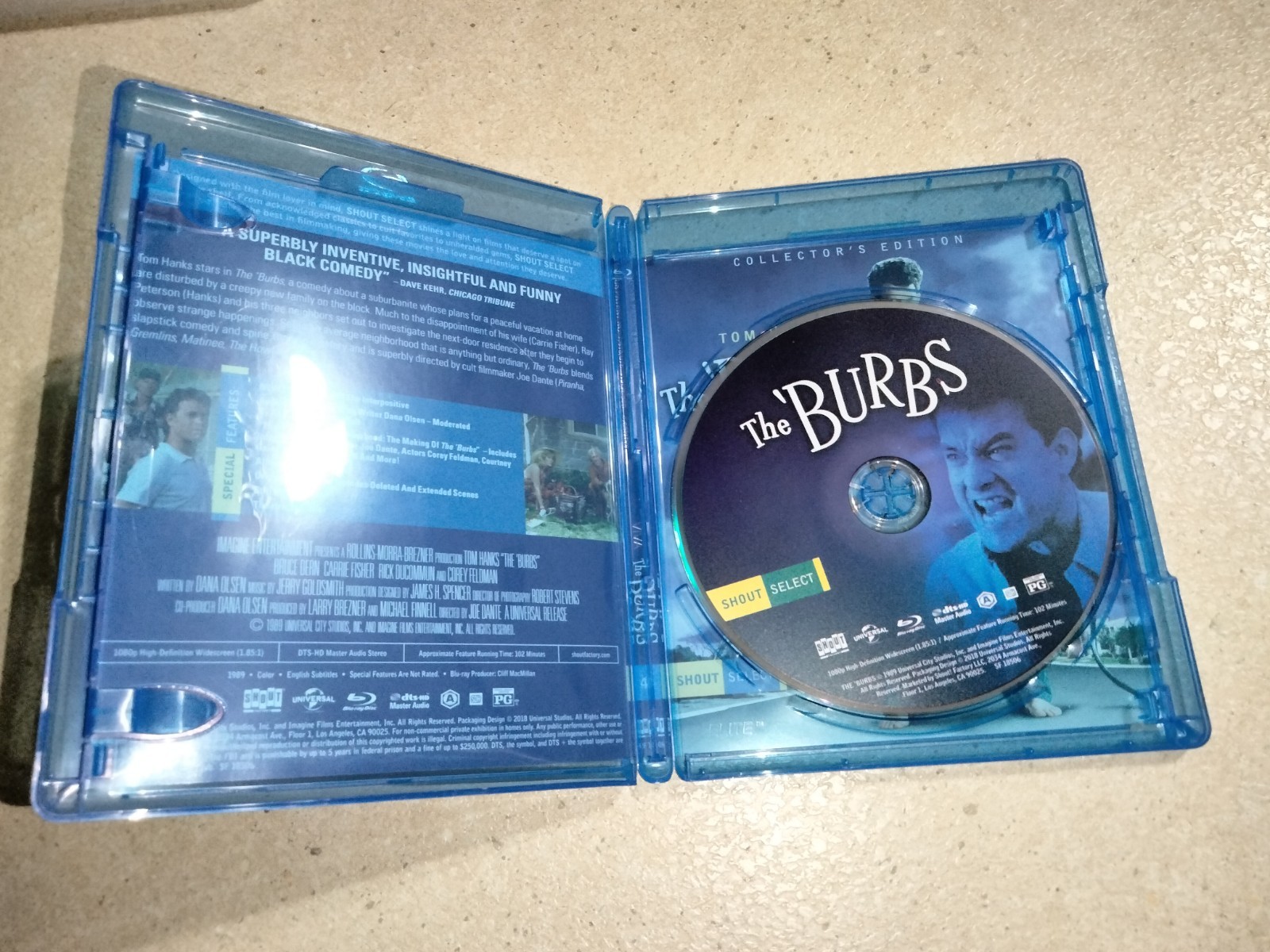 The ‘burbs Blu-ray 1989 Tom Hanks Joe Dante Horror Workprint Shout Factory