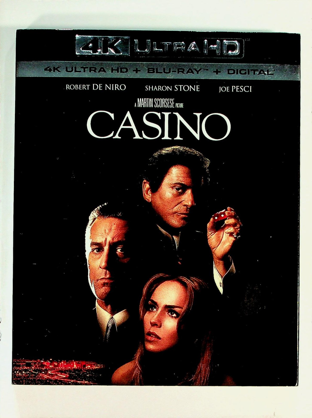 Casino 4K Ultra HD Blu-ray Digital 2-Disc Set Robert De Niro Slip Cover