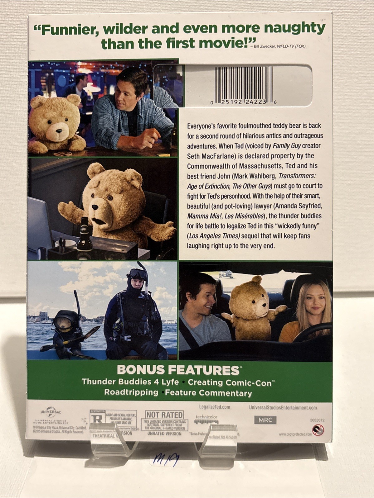 Ted 2 Unrated DVD. See Description For Combined Shipping. Mint! M19