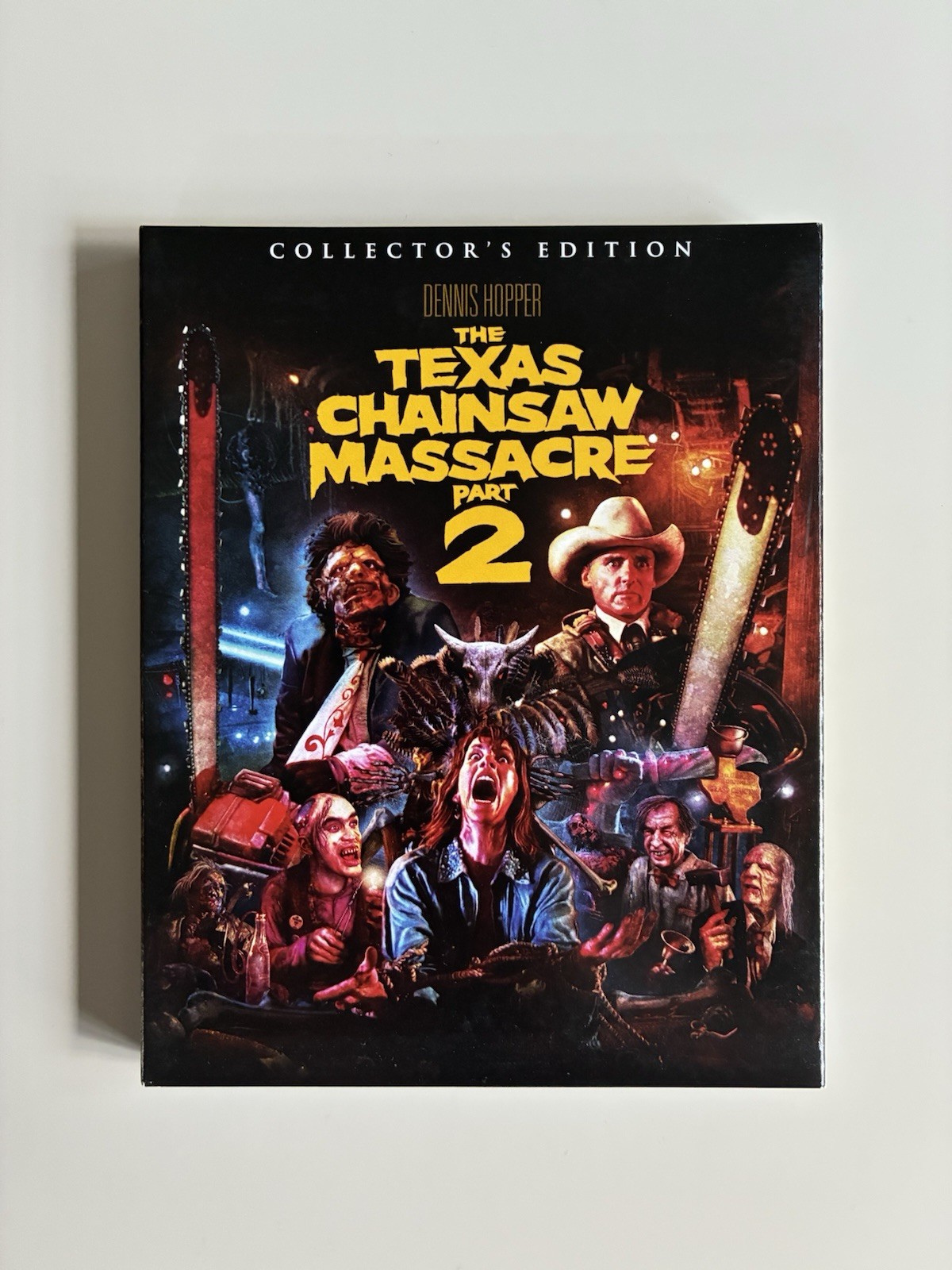 The Texas Chain Saw Massacre Part 2 Blu-Ray Scream Factory WITH SLIP 1986 OOP