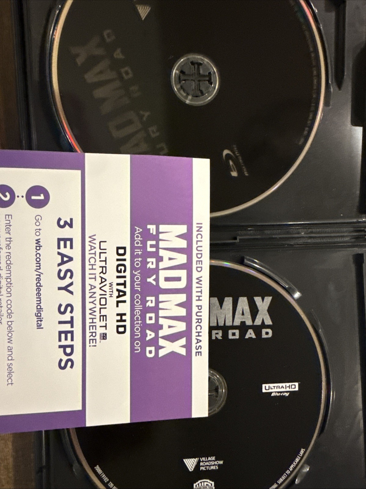 Mad Max: Fury Road (4K Ultra HD, 2015) NEW, Tom Hardy VERY GOOD