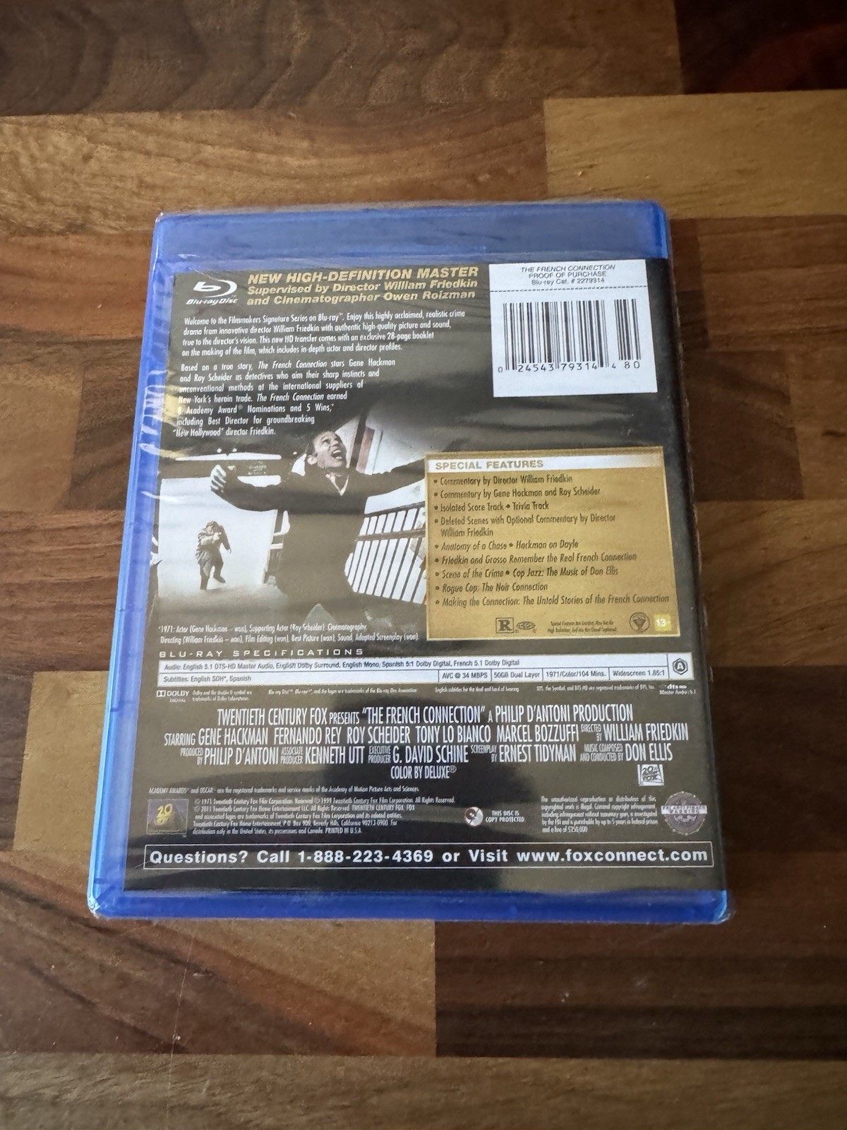 The French Connection (Blu-ray, Gene Hackman, Filmmakers Signature, 1971) OOP