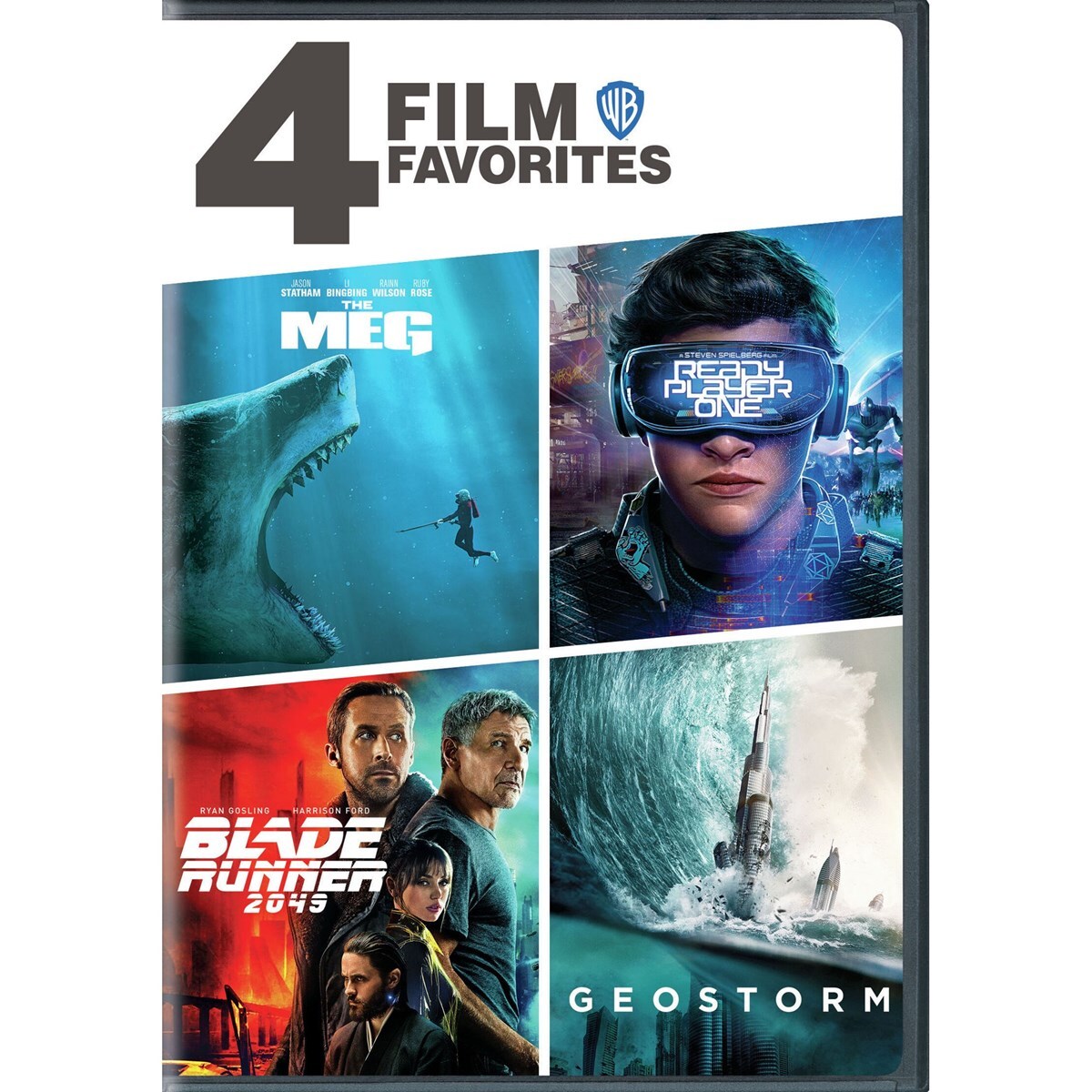 The Meg / Ready Player One / Blade Runner 2049 / Geostorm DVD NEW