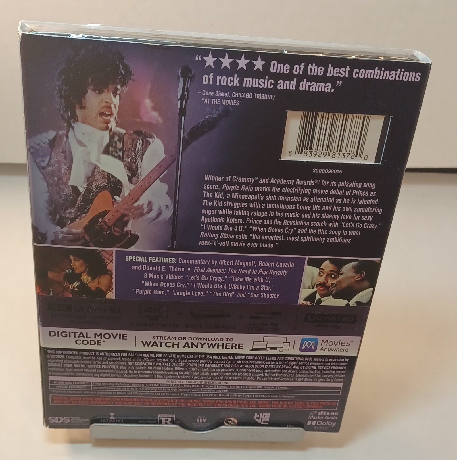 Purple Rain (4K)-SLIPCOVER-NEW (Sealed)-Shipping with Tracking