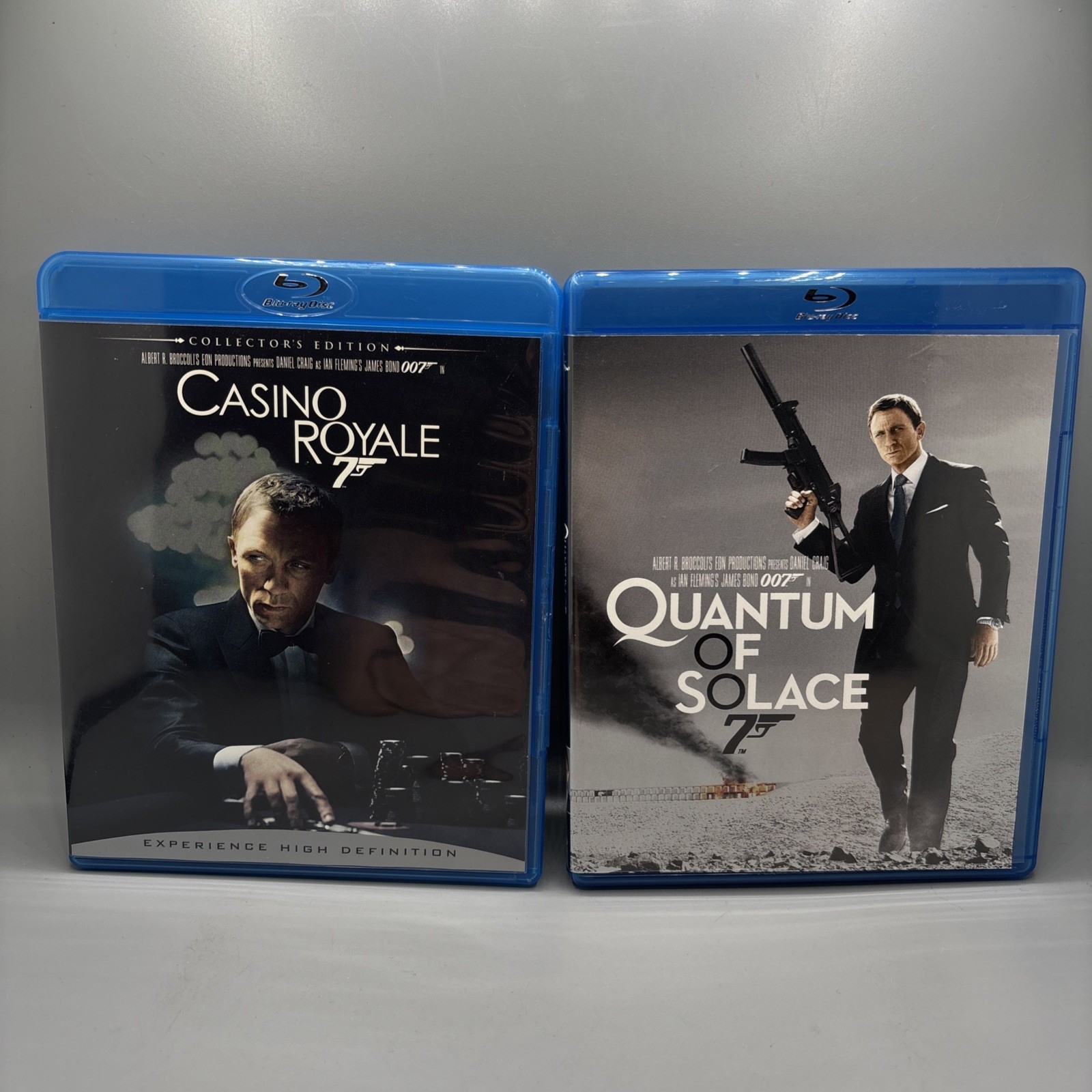 Quantum of Solace & Casino Royale (Blu-ray) Lot Of 2 ~Daniel Craig Bond ~Vg Cond