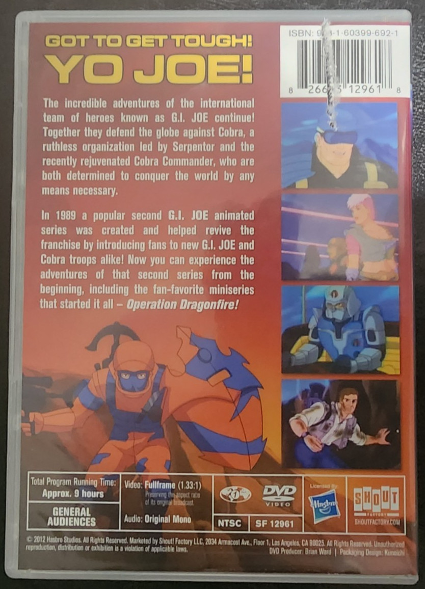 G.I. Joe: a Real American Hero: Series 2, Season 1 (DVD, 1989, 2012) GI Joe