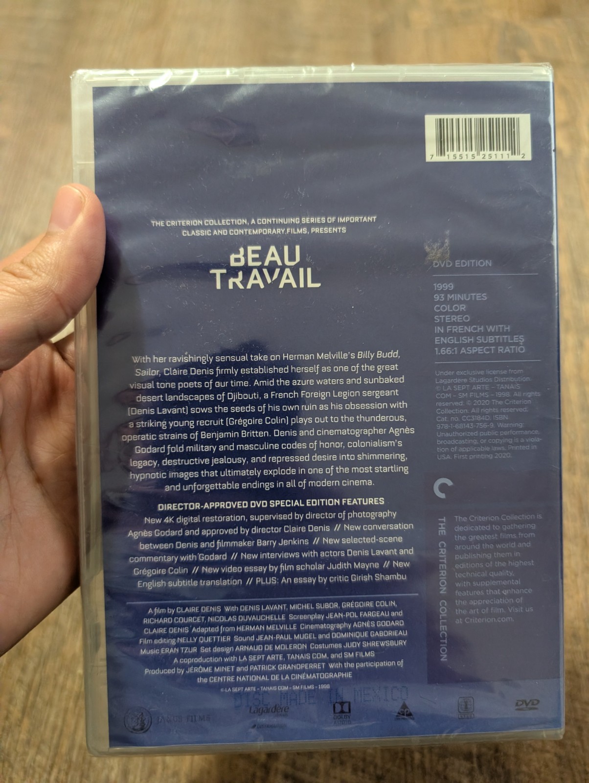 Beau Travail (Criterion Collection) DVD,1999 French w/English Subtitles – New