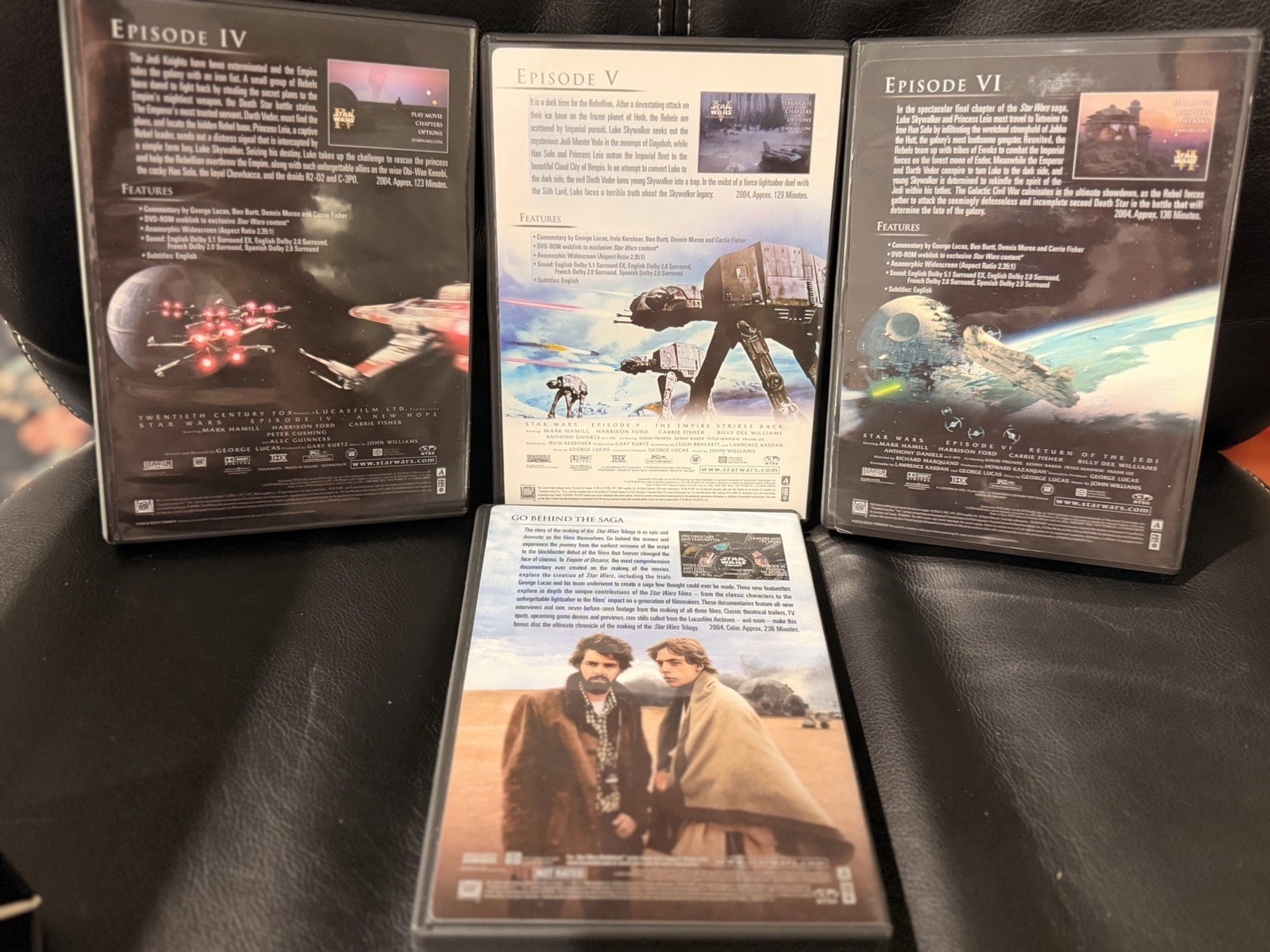 Star Wars Trilogy (DVD, 2004, 4-Disc Set, Widescreen Edition) Excellent Box Set