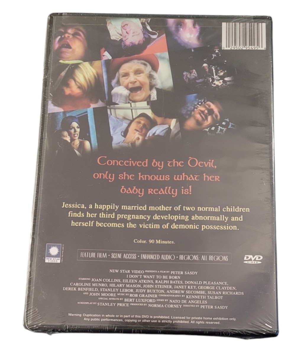 1975 I Don’t Want to be Born Horror Joan Collins Eileen Atkins NEW DVD Sasdy