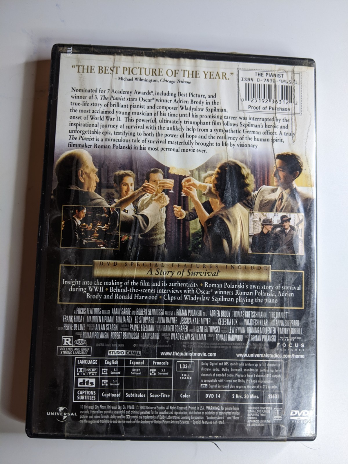 Group Lot 4 DVD Movies For USA & Canada Regions VG Condition