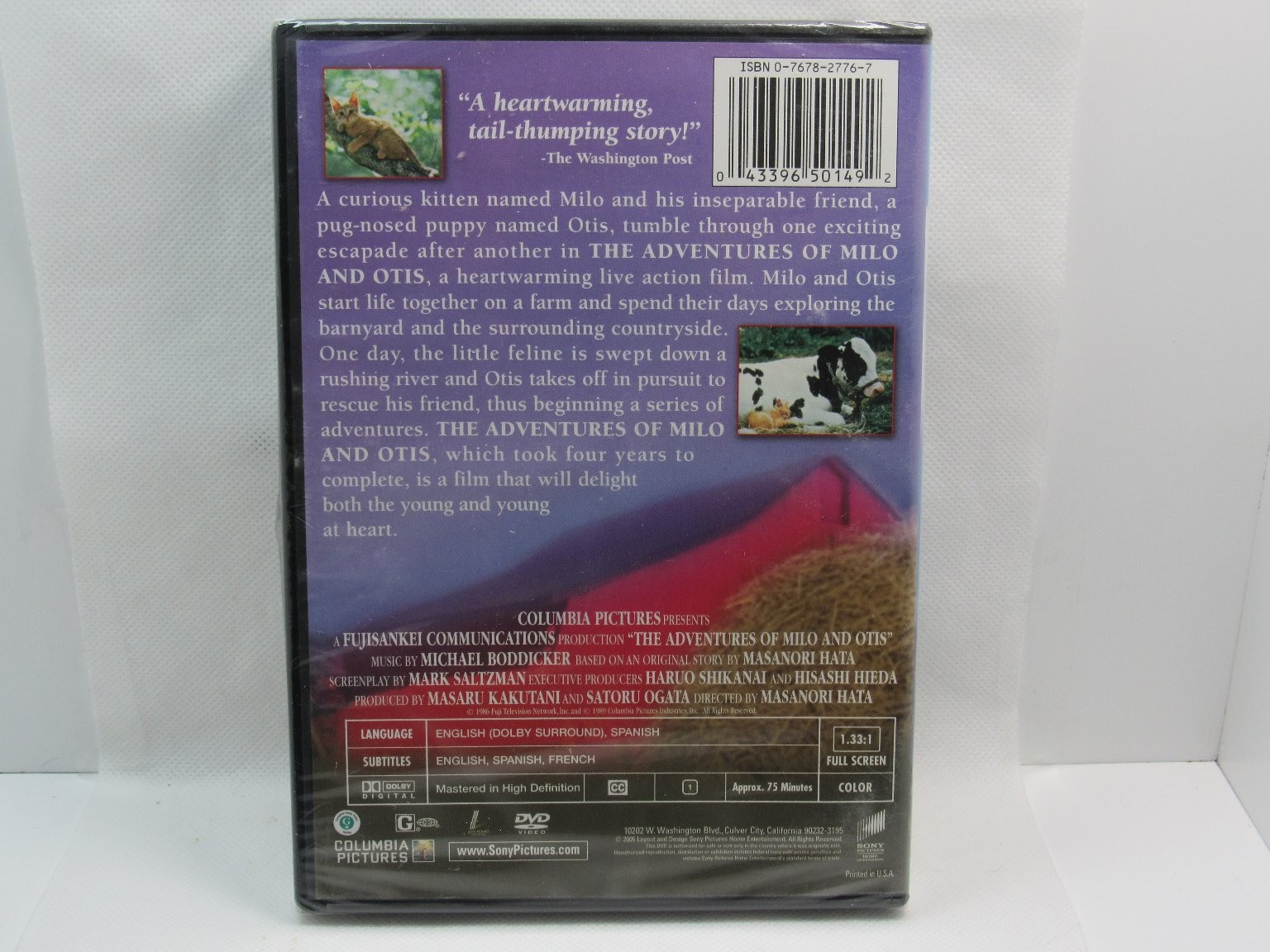 The Adventures of Milo and Otis DVD 1986 Family Live Action Film