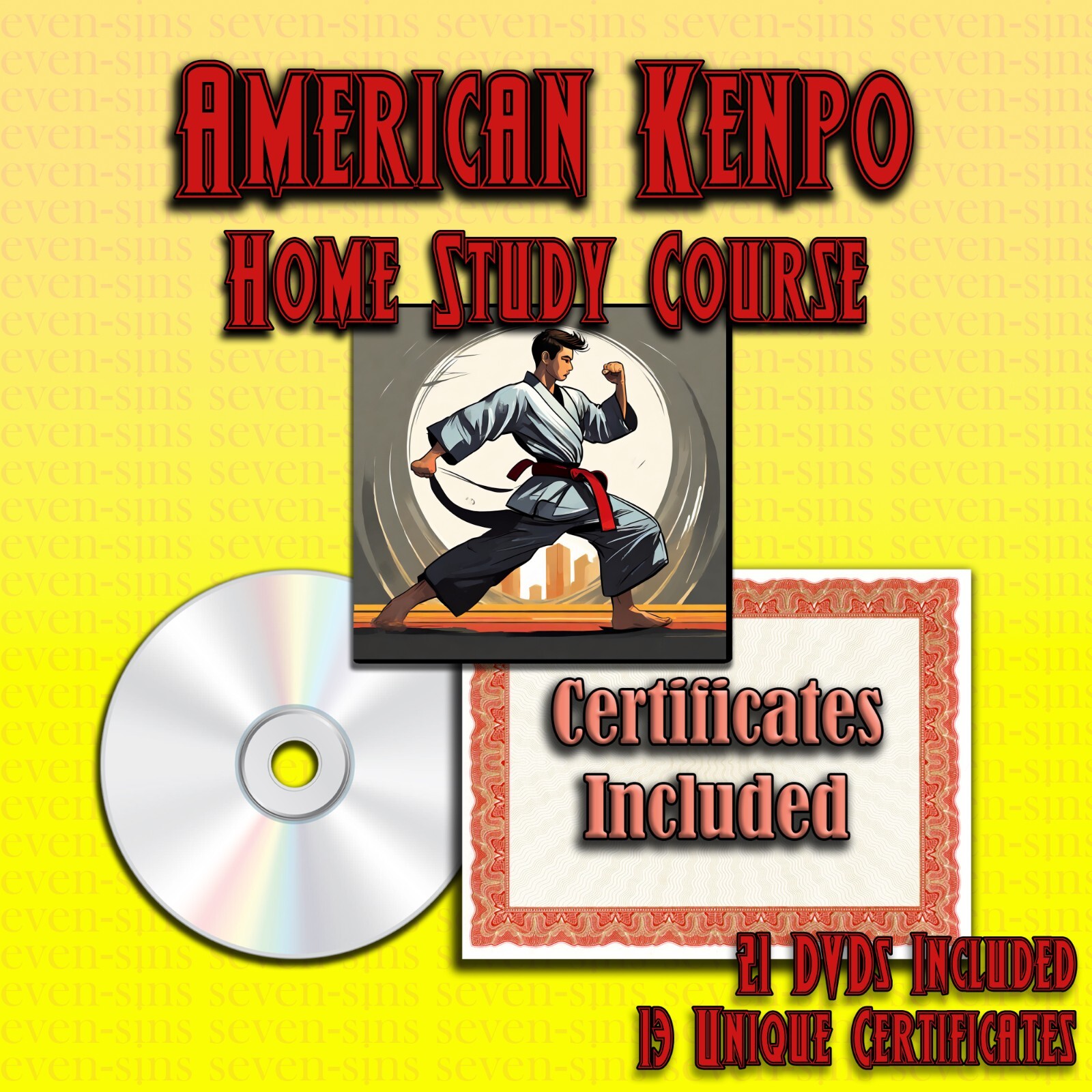 Home Study Course – American Kenpo Karate (DVDs + Certificates)
