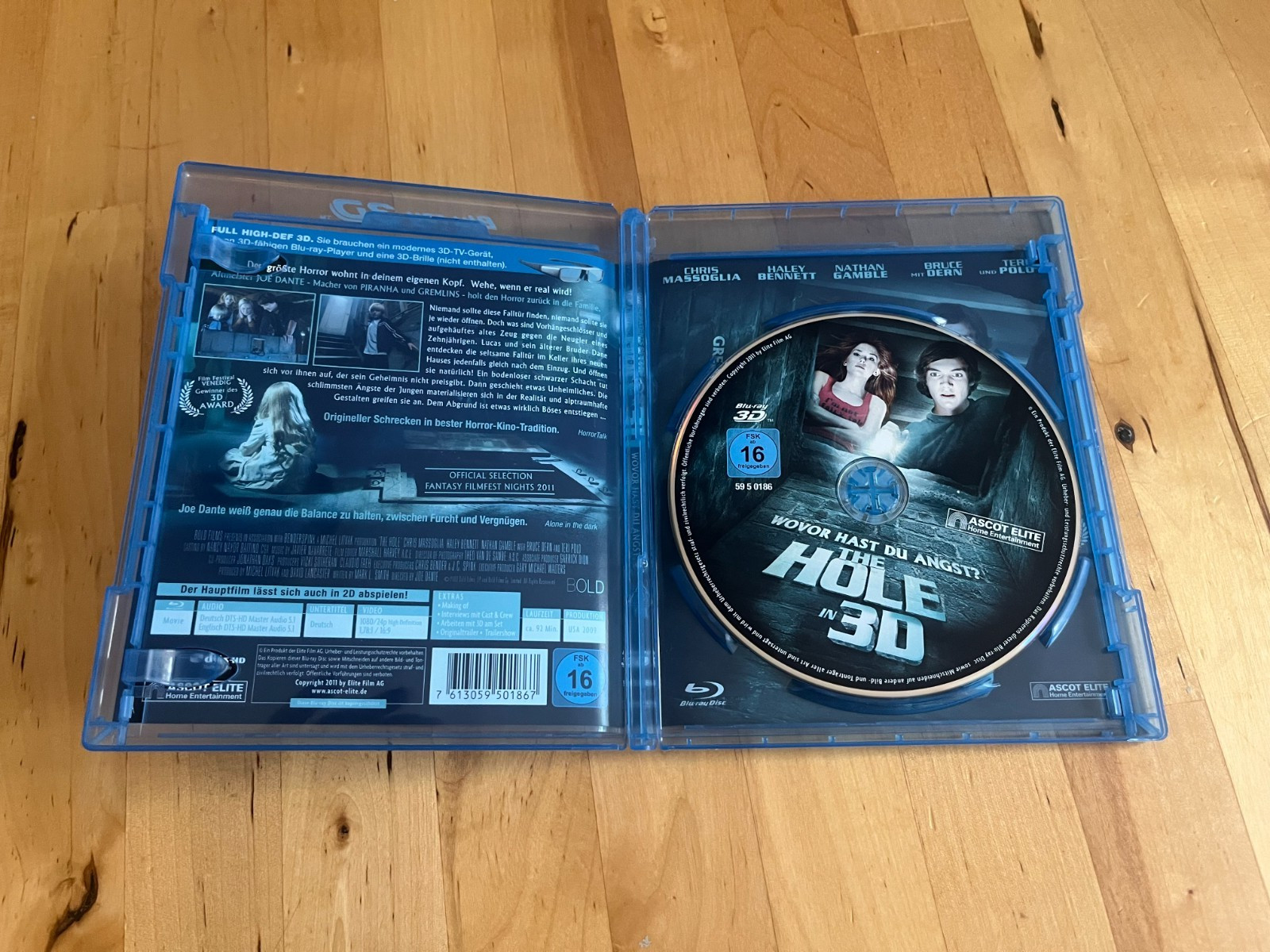 THE HOLE 3D + 2D Blu-Ray / Joe Dante / Horror / Region B