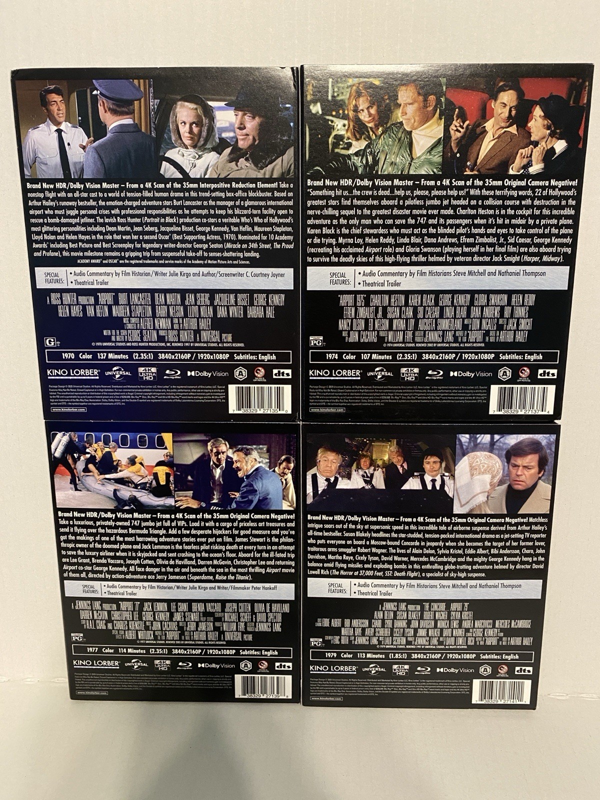 Airport, Airport 1975, Airport ‘77, Airport ‘79 4K / Blu-ray Lot Free Shipping