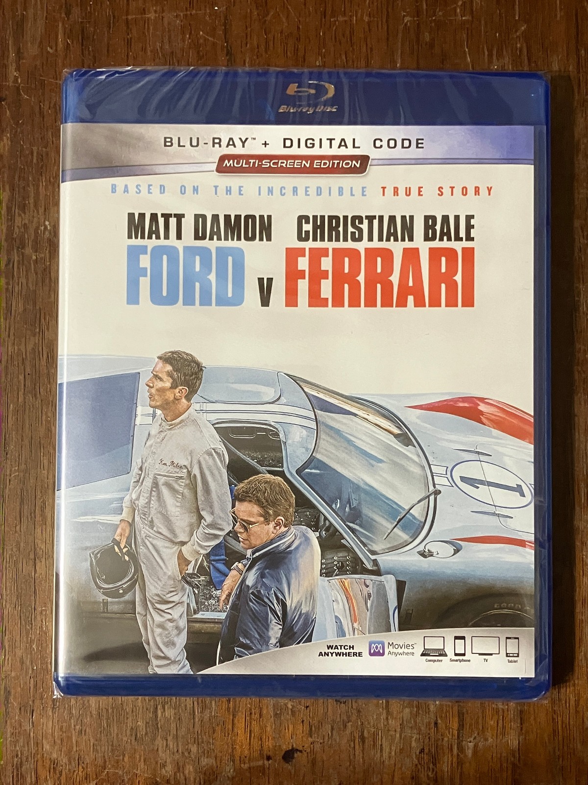 FORD VS FERRARI – Brand New Sealed Blu-ray + Digital Code – SHIPPED V SECURELY
