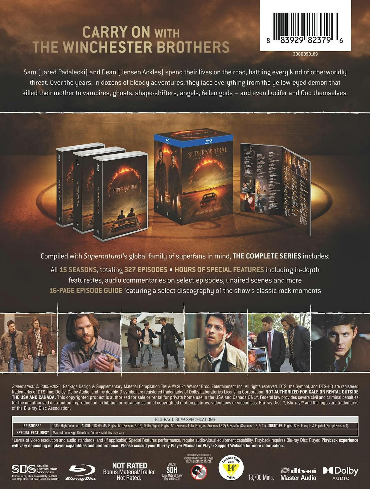 Supernatural The Complete Series Blu-ray NEW