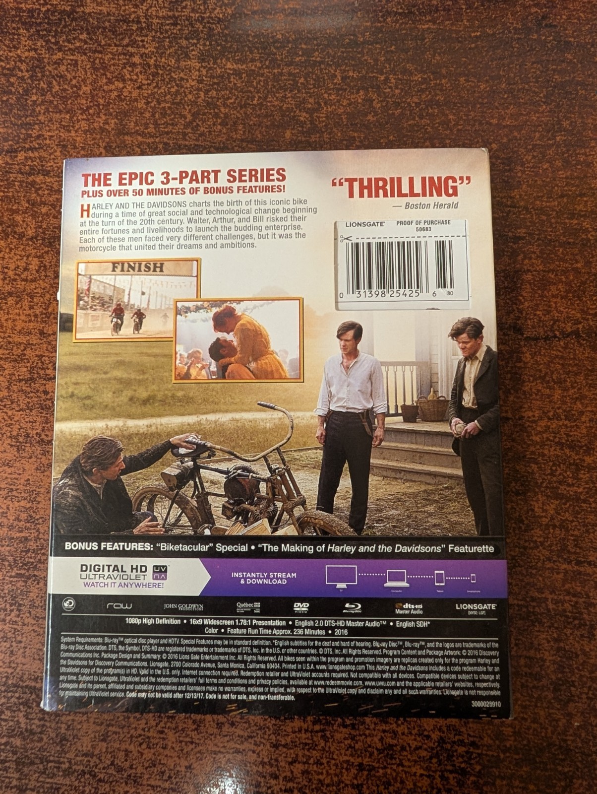 Harley and the Davidsons (Blu-ray, 2016) Discovery Series RARE OOP
