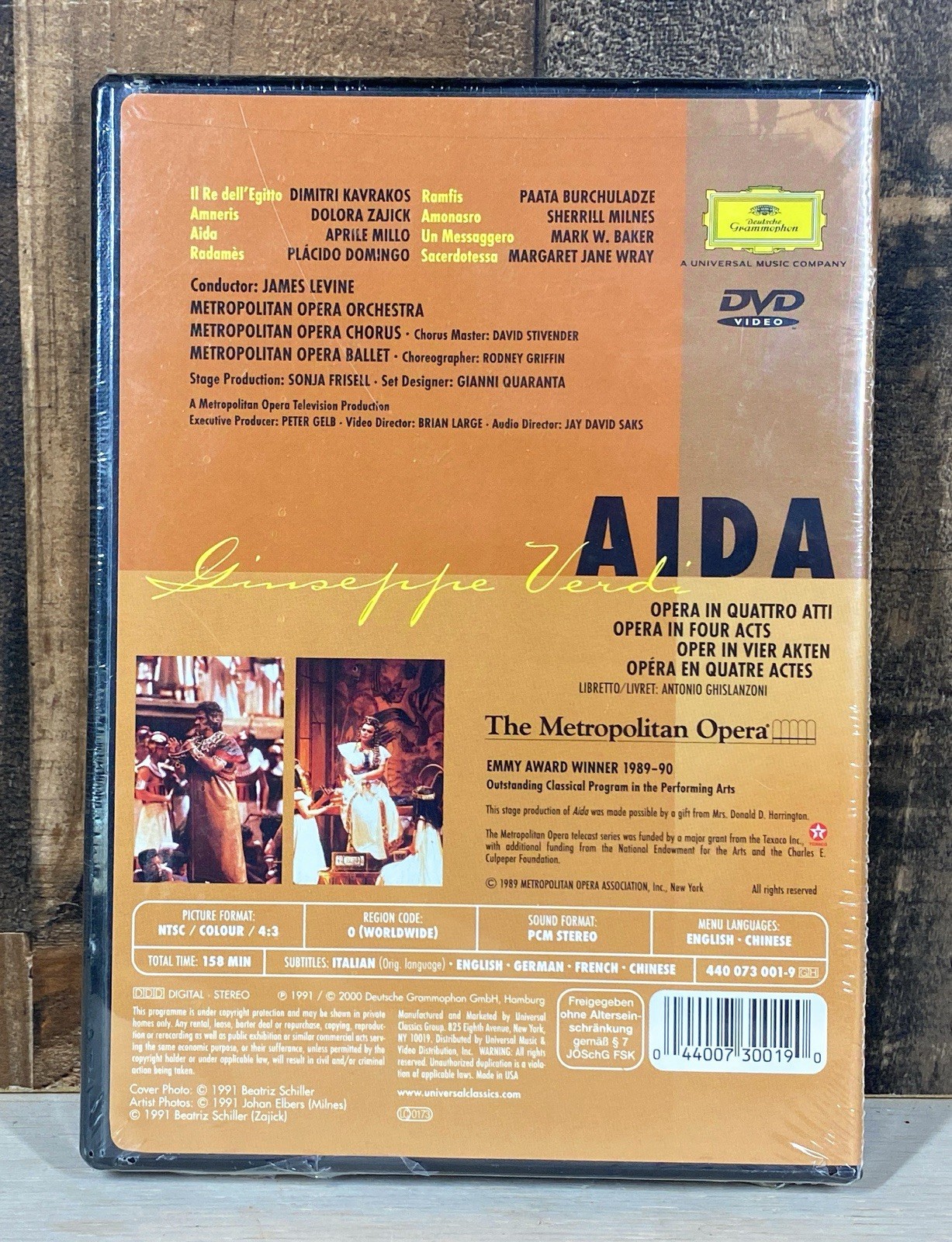 The Metropolitan Opera DVD Lot of 3 – Don Carlo, Aida, Rigoletto – New Sealed