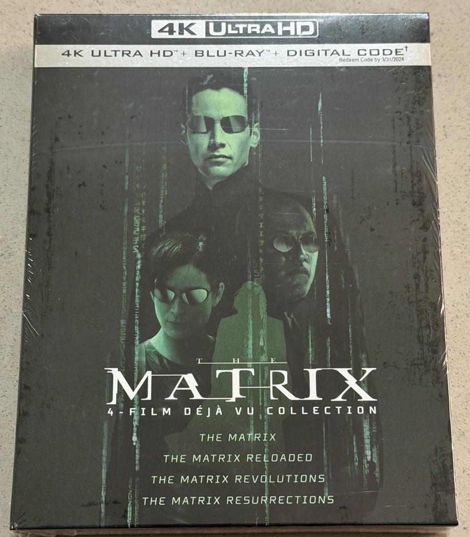 The Matrix: 4-Film Déjà Vu Collection (4K Ultra HD, 2011) – New & Sealed