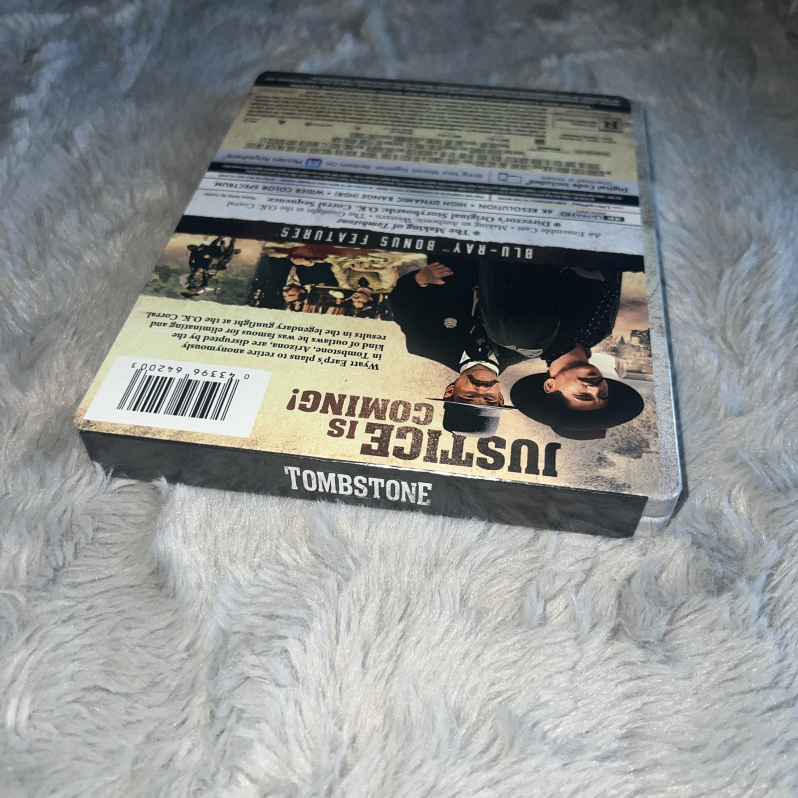 Tombstone SteelBook 4K UHD + Blu-ray + Digital Val Kilmer NEW HELPS STRAYS