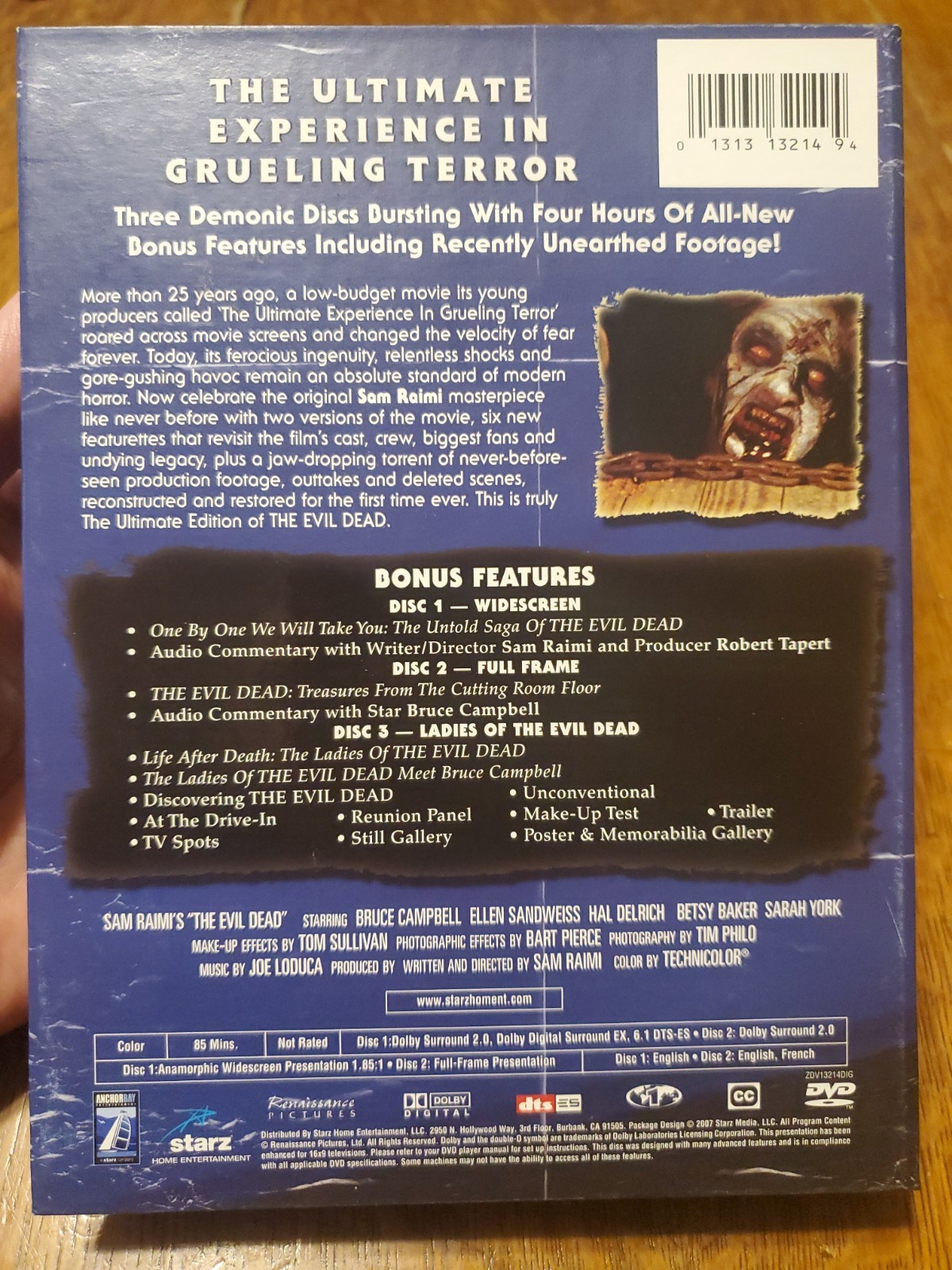 The Evil Dead Ultimate Edition 3-Disc DVD – Anchor Bay – OOP Horror Cult