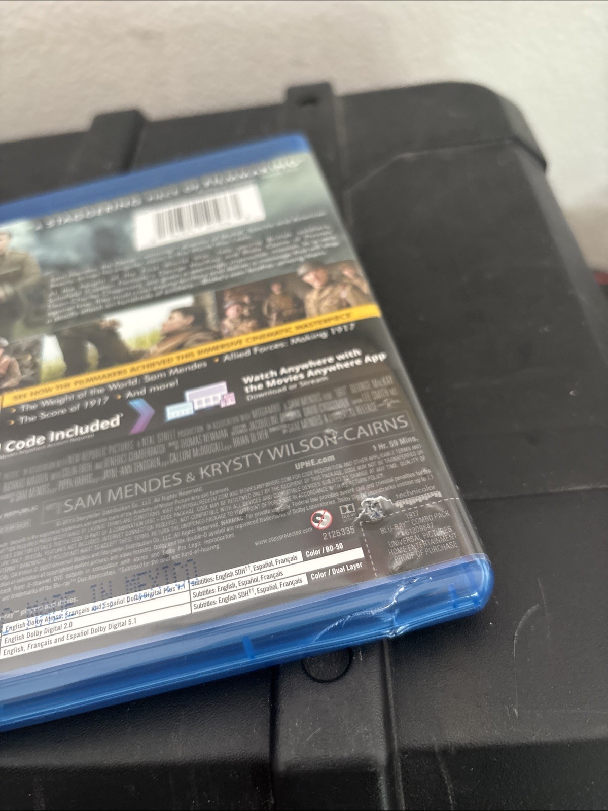 1917 Blu-ray, 2019 Like New With Slip Cover