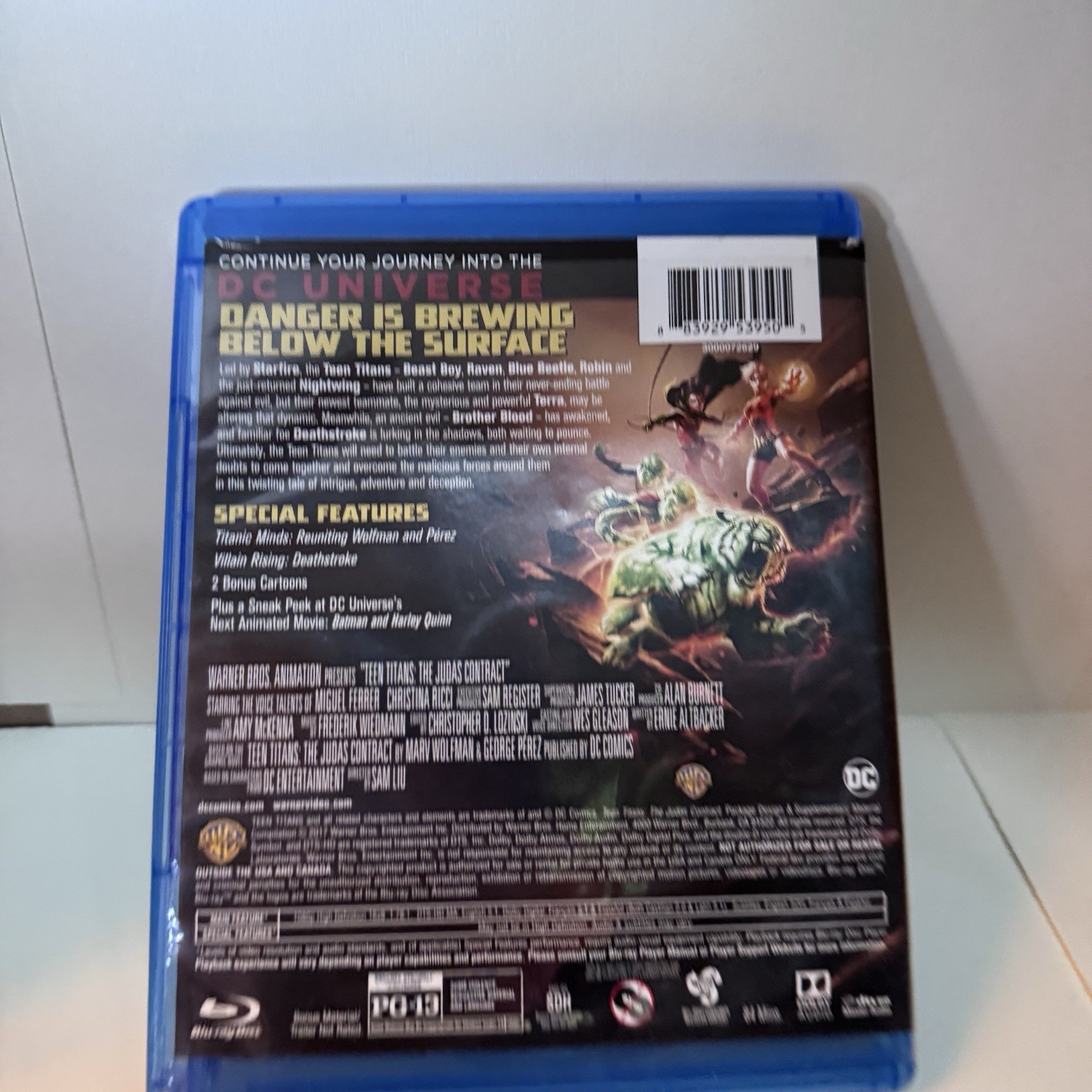 Teen Titans: The Judas Contract Warner Bros Blu-ray 2017 PG-13 84min Eng