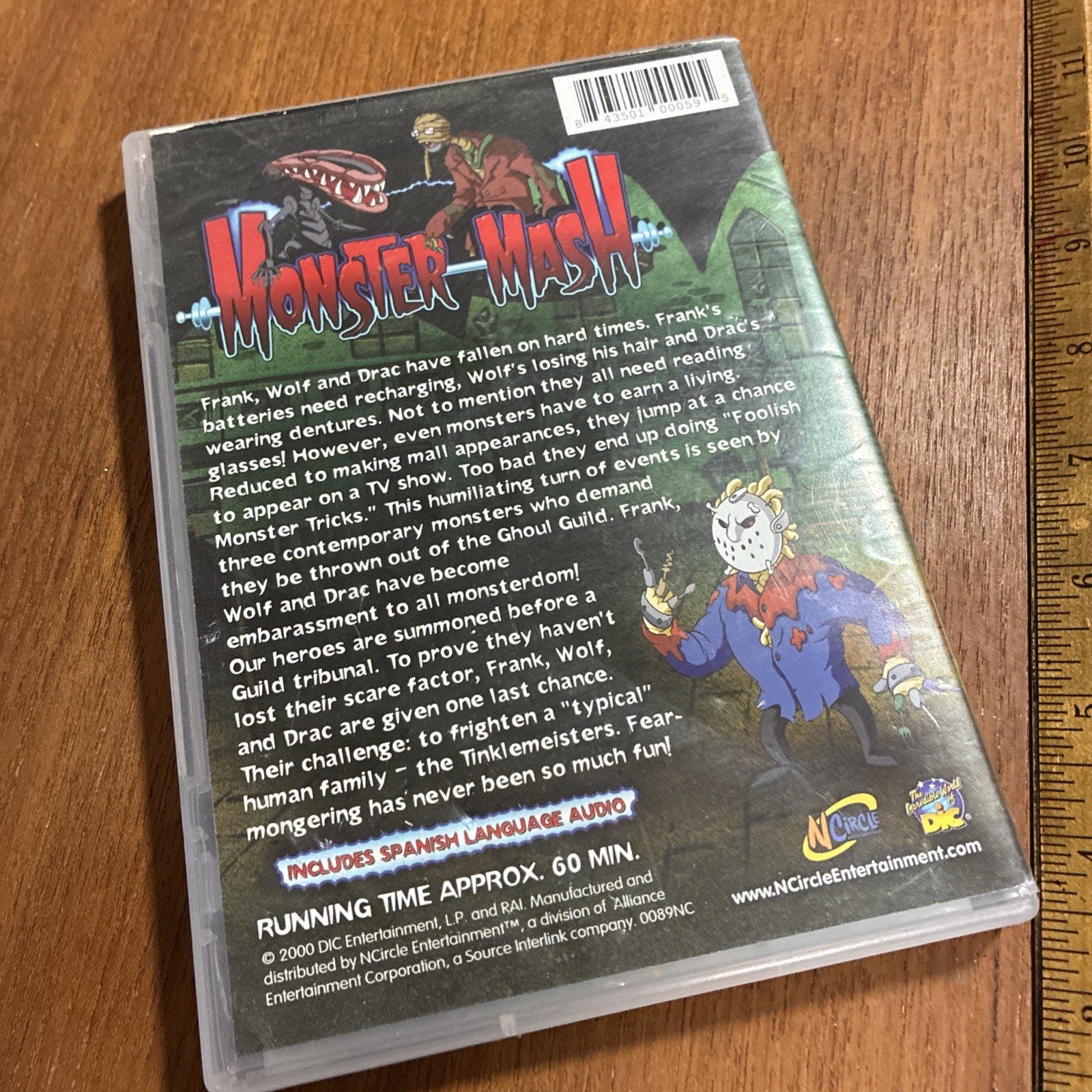 Monster Mash (DVD, 2008) Cartoon Animated W/ Insert Dracula, Frankenstein