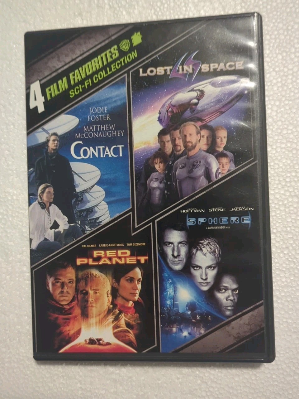 4 Film Favorites: Sci-Fi Collection DVD Contact Lost In Space Sphere Red Planet