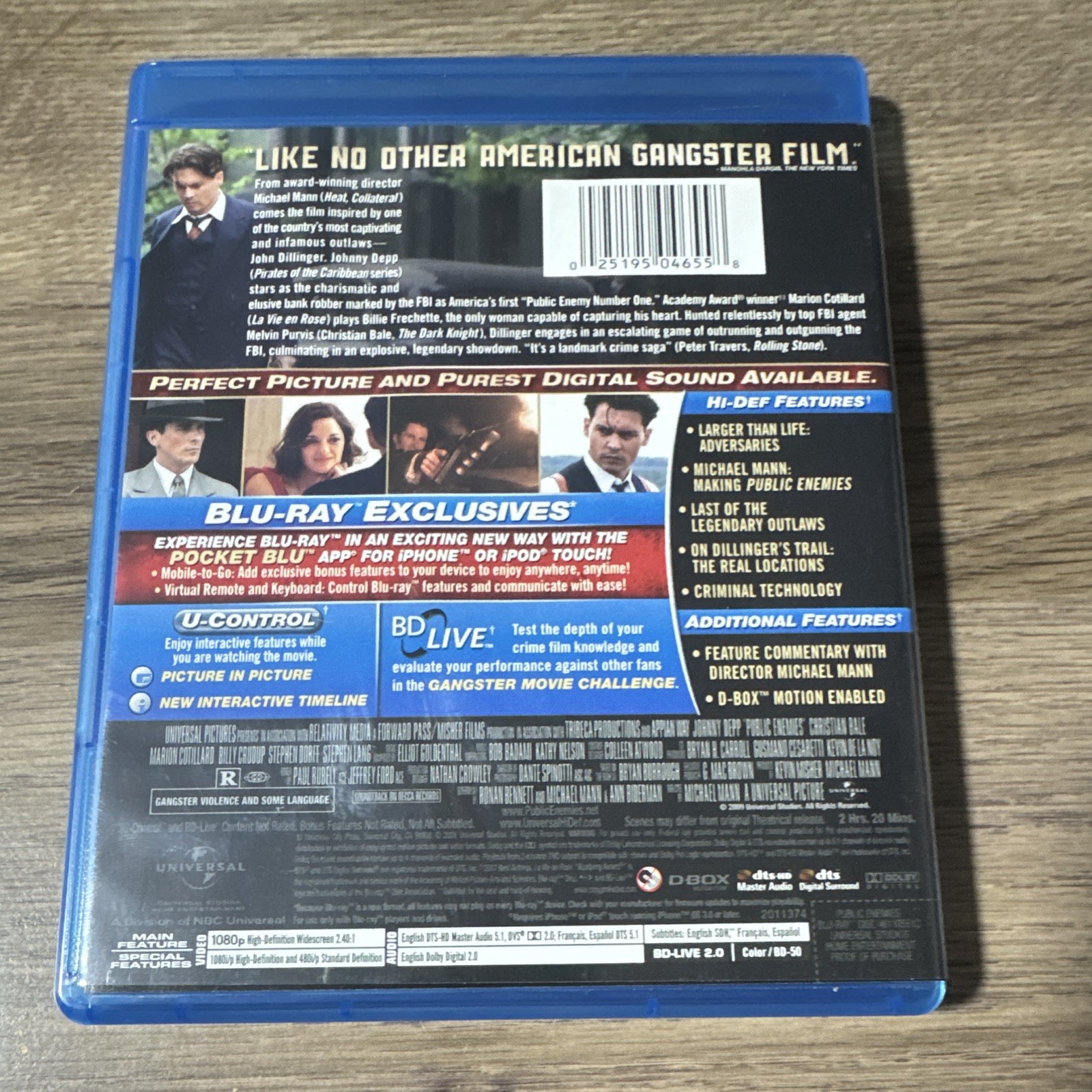 Universal Public Enemies (Blu-ray) Special Ed BD-Live Bonus Features R 140m Depp