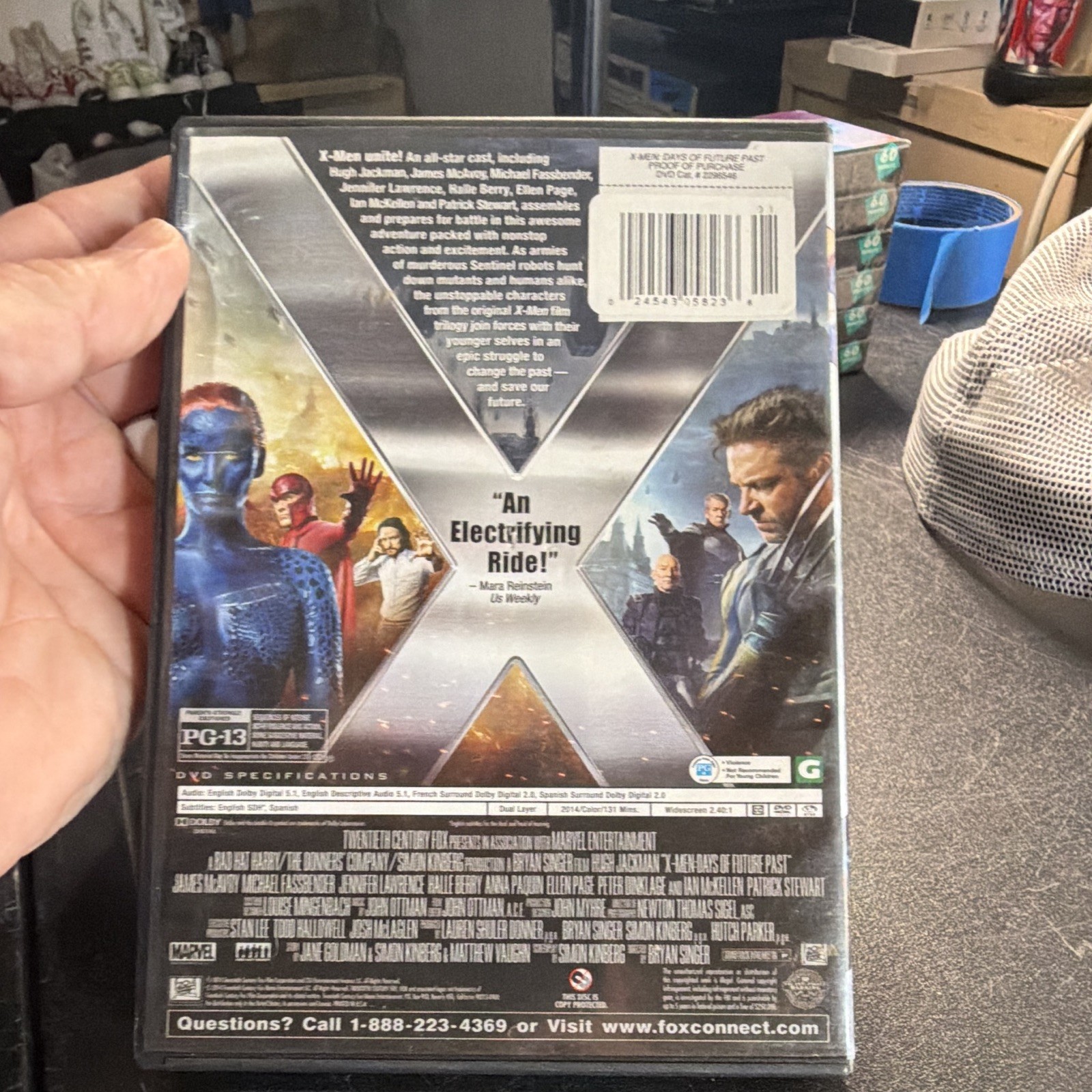 X-Men: Days of Future Past DVD 2014 PG-13 Widescreen 131min Jackman