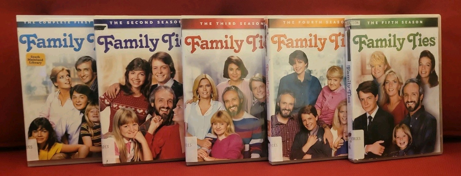 Family Ties: Season 1 2 3 4 5 Michael J. Fox DVD FORMER LIBRARY Justine Bateman