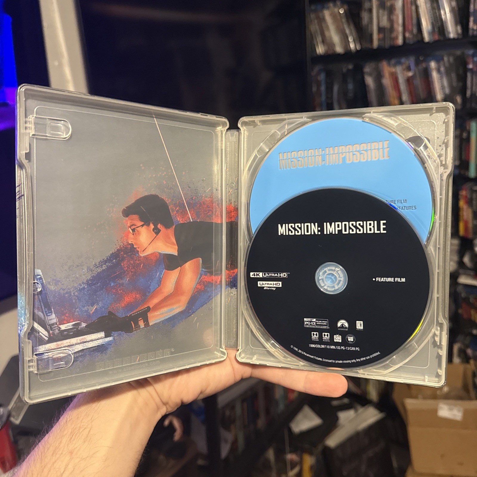 Mission: Impossible 1 (1996) Steelbook 4K Ultra Blu-ray M:1 Tom Cruise