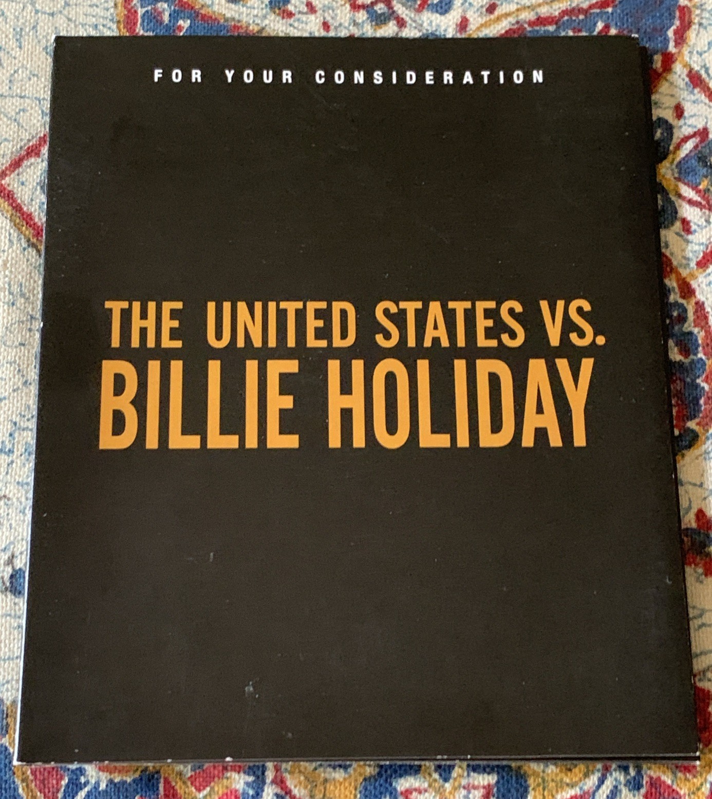 The United States vs. Billie Holiday 2020 FYC DVD Hulu Award Screener
