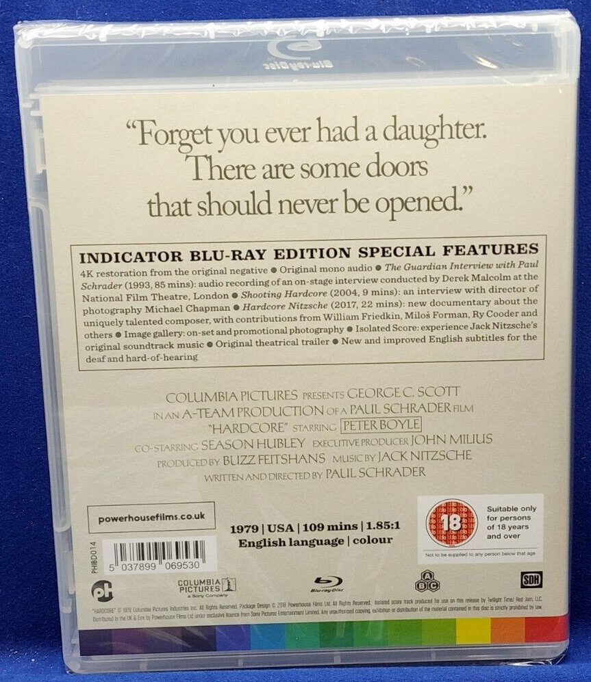 Paul Schrader’s Hardcore (Blu-ray, 1979, Indicator #14) George C. Scott