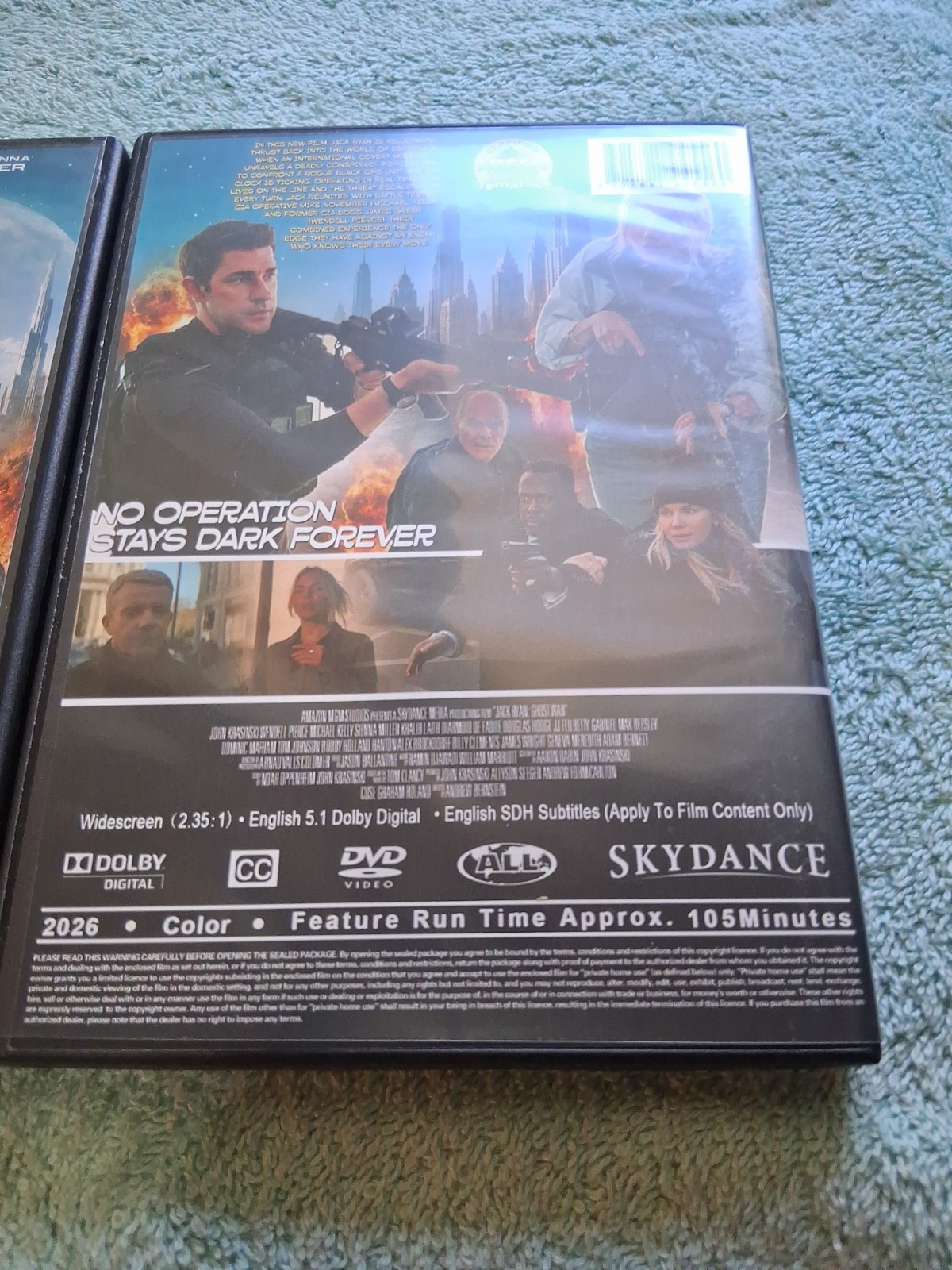 Tom Clancy Jack Ryan Ghost War (2026) (Unsealed) (DVD)