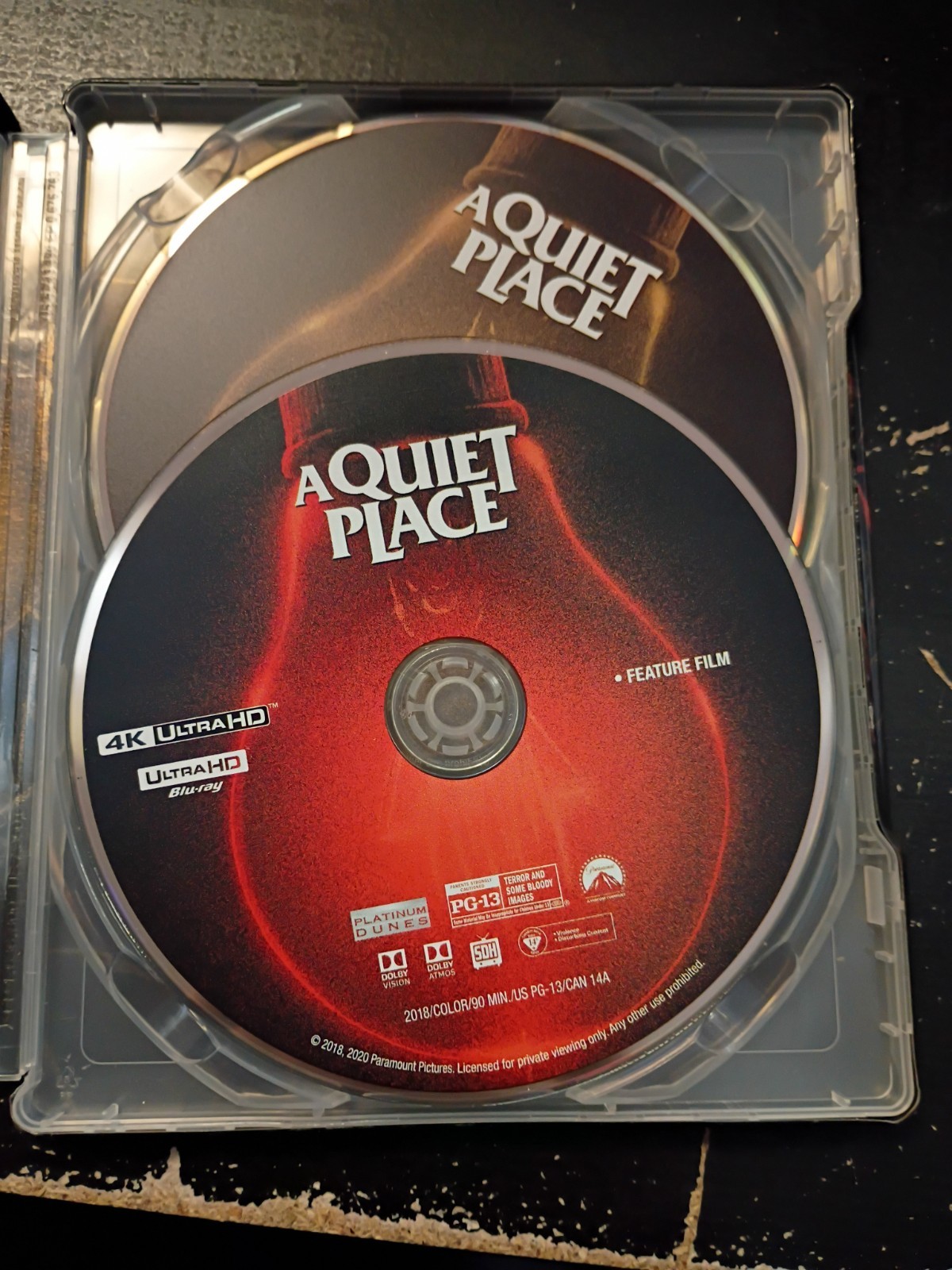A Quiet Place Mondo Steelbook 4K Ultra HD & Blu-ray No Digital OOP