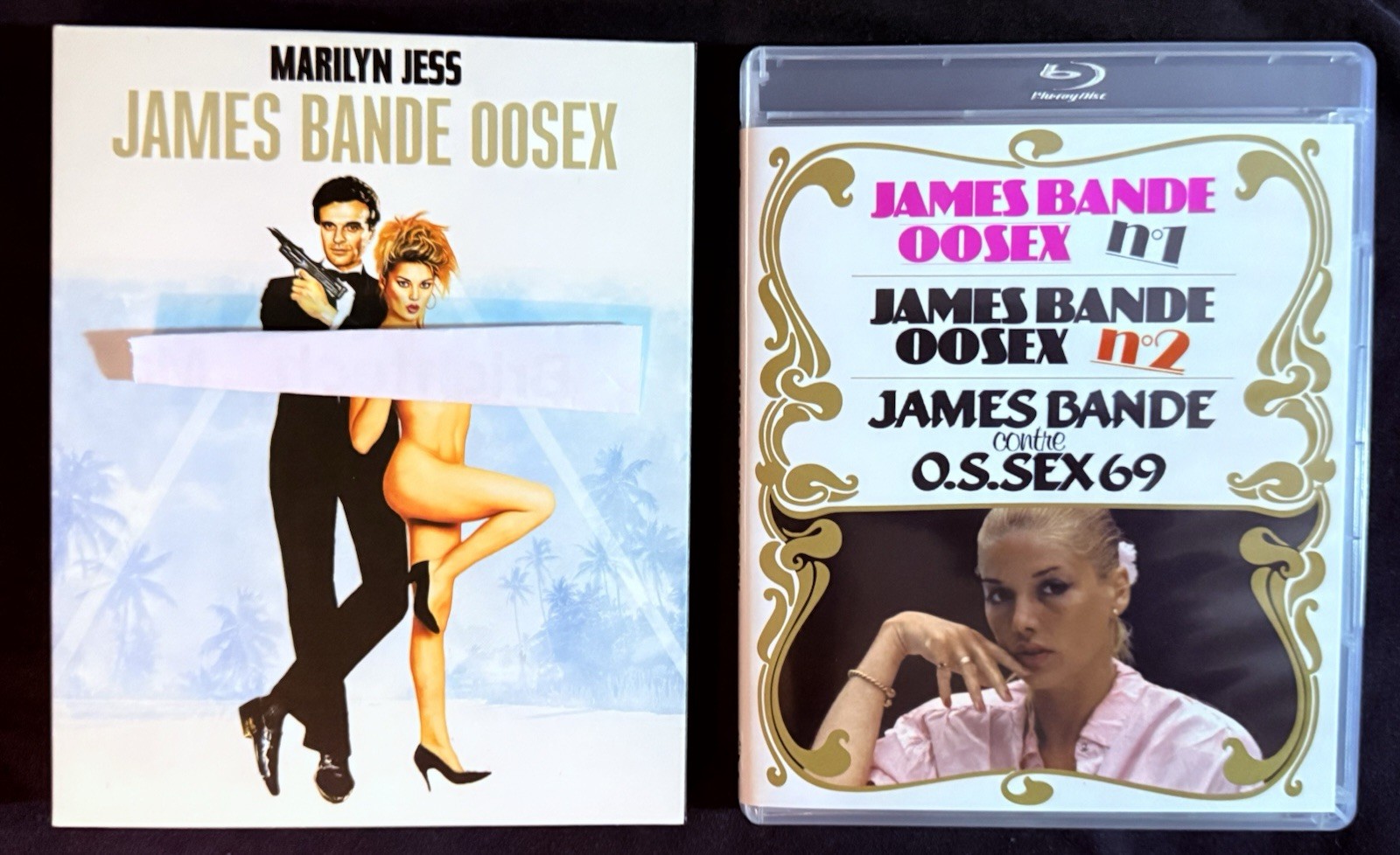 JAMES BANDE 00SEX 2 films BLU-RAY w/SLIPCOVER PULSE VIDEO VINEGAR SYNDROME mint