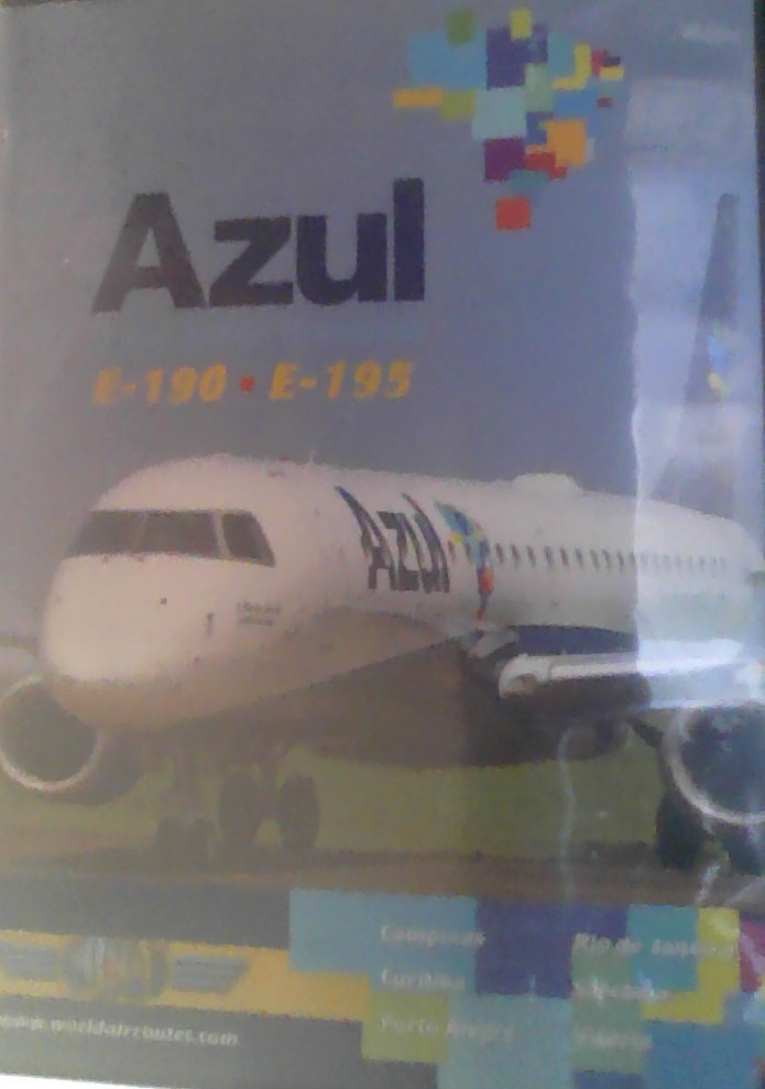 JUST PLANES COCKPIT VIDEO DVD AZUL E-190 E-195