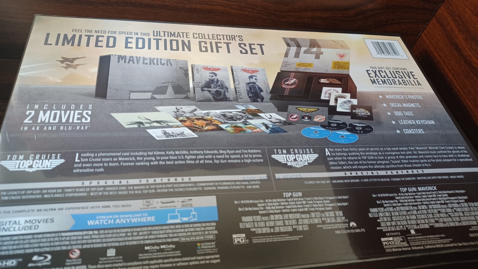 Top Gun: Maverick 2-Movie Collection Limited Edition Steelbook Giftset – NEW
