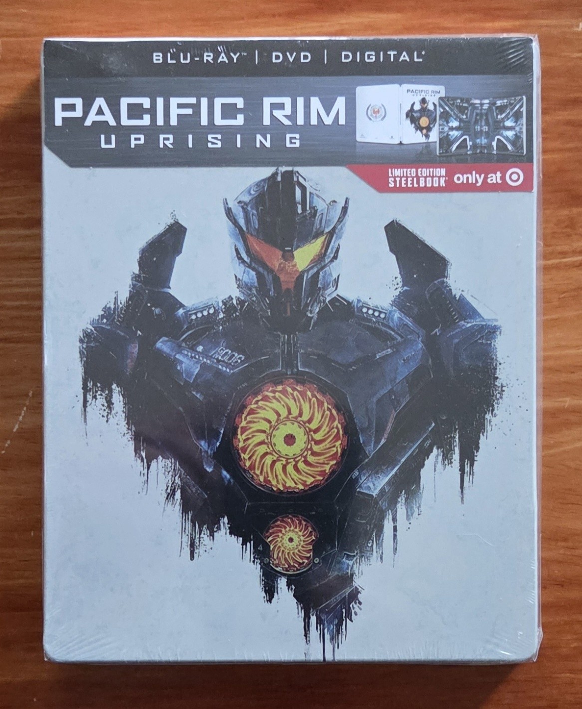 PACIFIC RIM: UPRISING BLU-RAY STEELBOOK–TARGET EXCL–NEW & SEALED–MINT!!