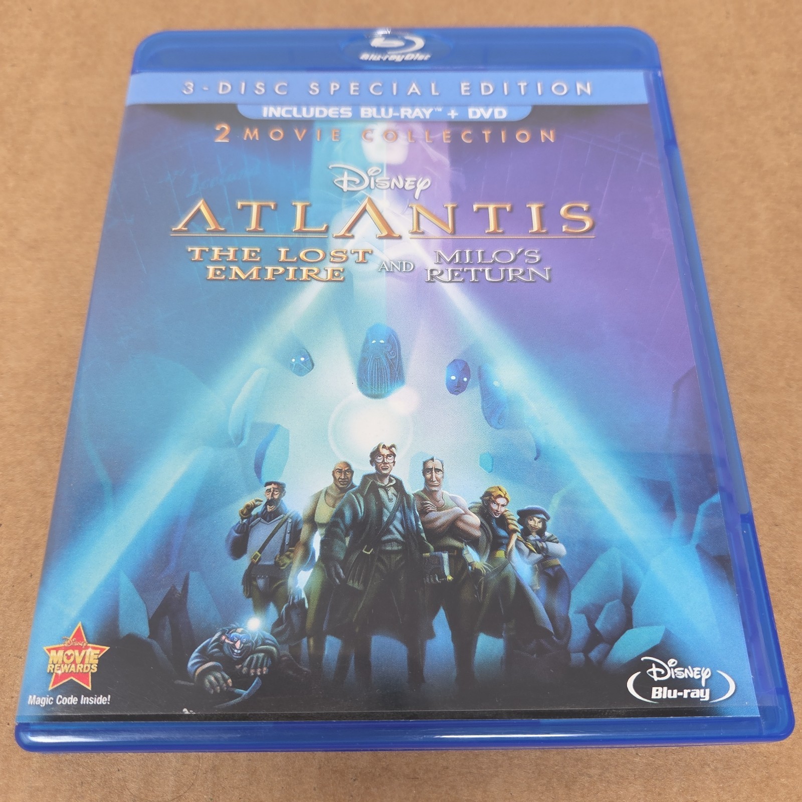 Disney Atlantis: The Lost Empire & Atlantis: Milo’s Return Blu-Ray/DVD Rare Oop